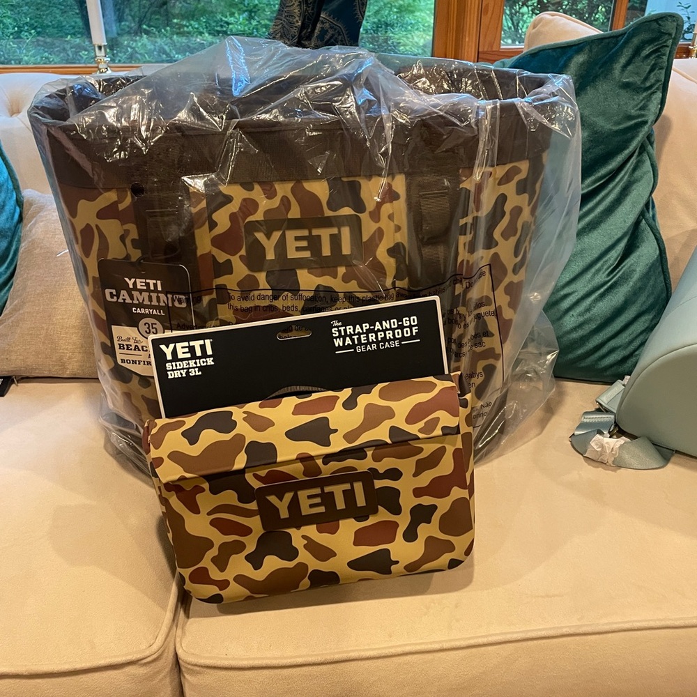 YETI Camino 35 and 3L Sidekick Wetlands Camo